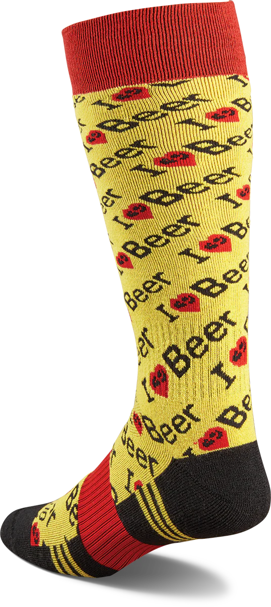 Snow Socks THIRTYTWO TM Merino Mens Socks -Yellow 2025