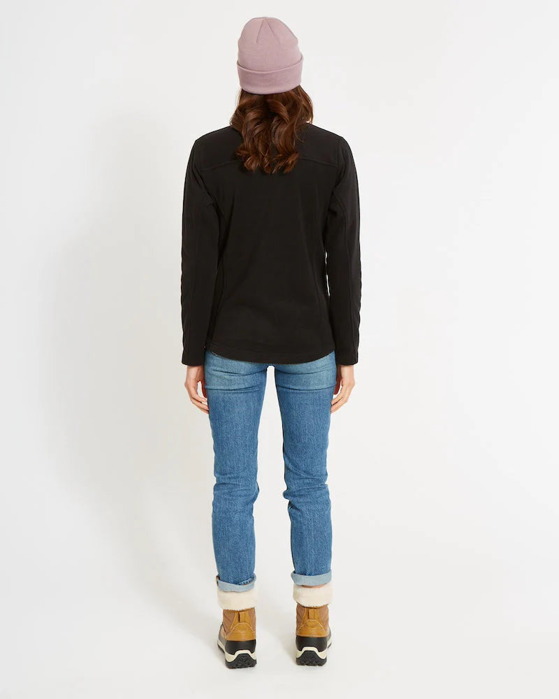 XTM Wanderer II Womens Zip-Up DWR Fleece Jacket Black