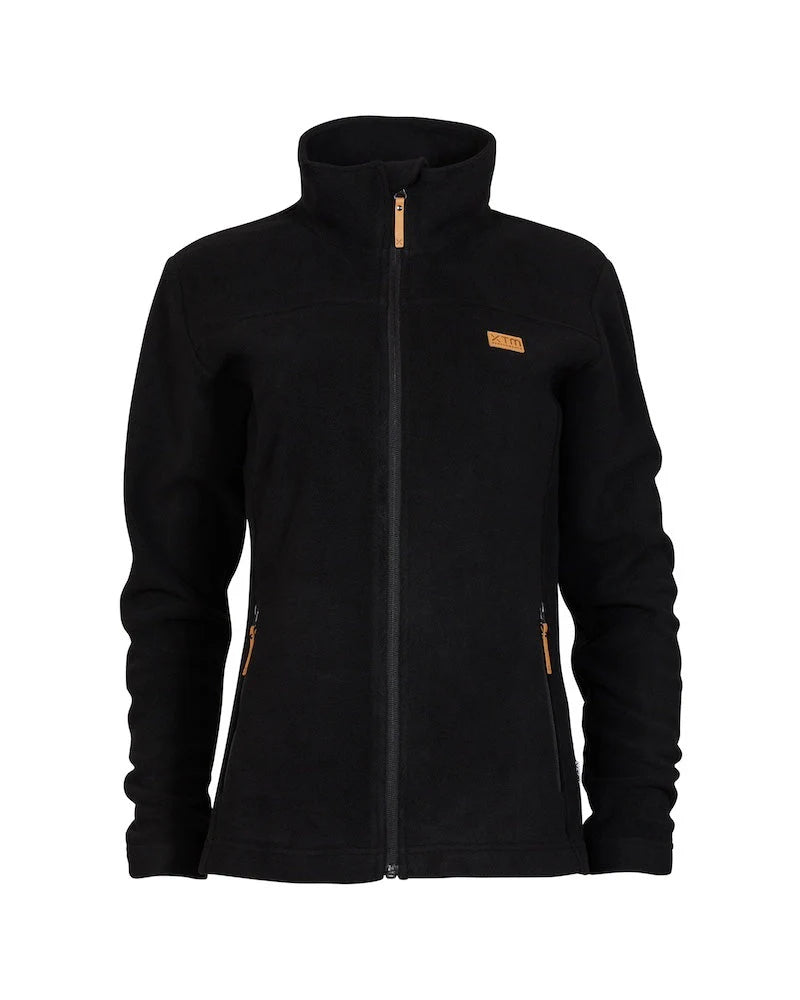 XTM Wanderer II Womens Zip-Up DWR Fleece Jacket Black