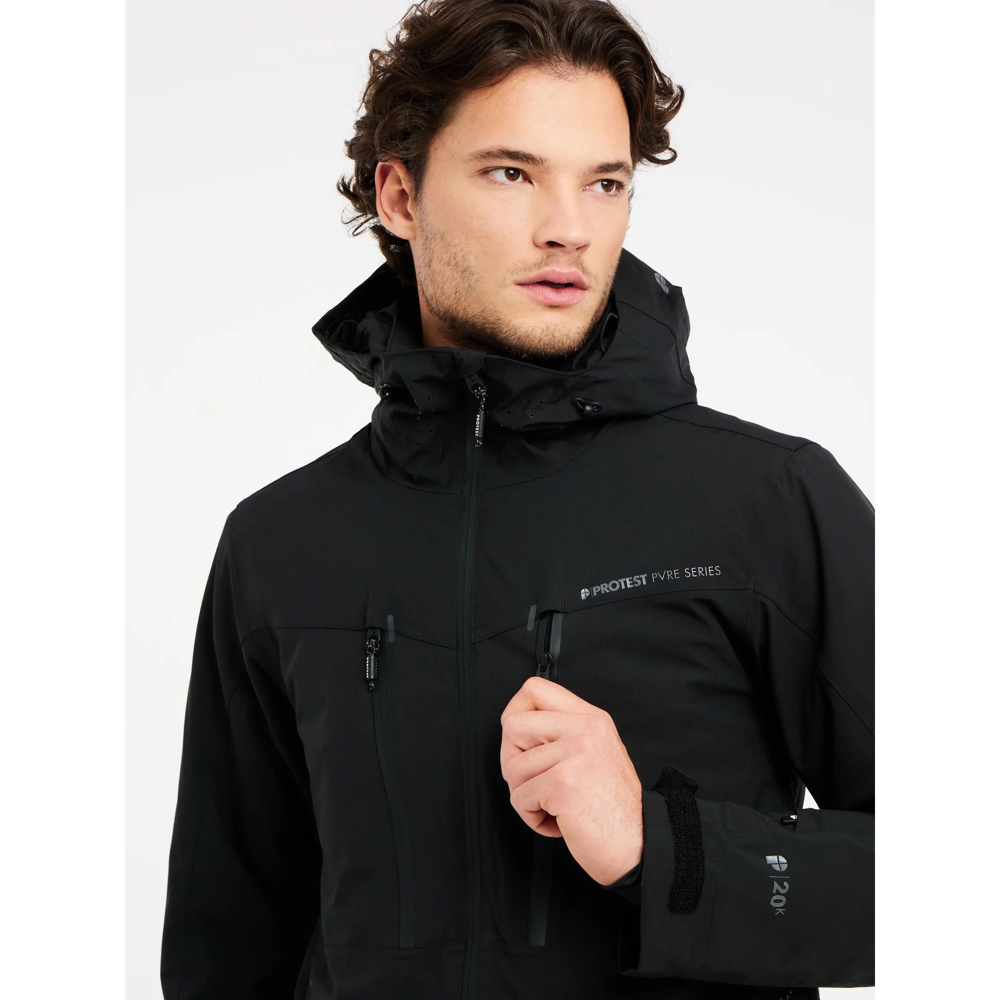 Snow Jacket PROTEST Timo Mens Jacket- Black