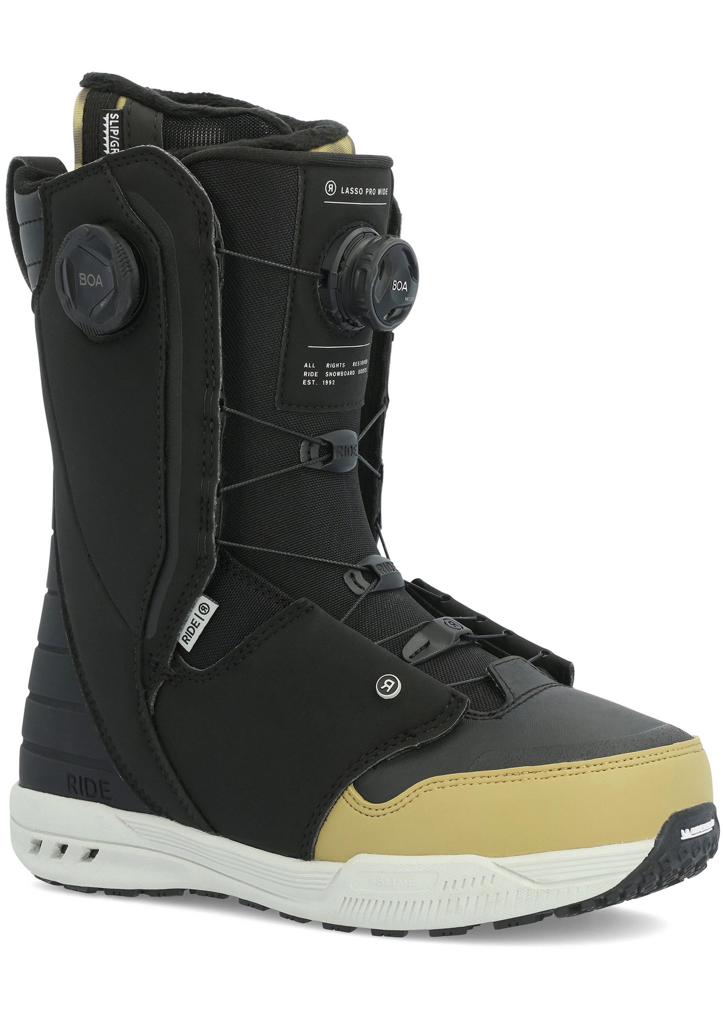 Snowboard Boots RIDE LASSO PRO WIDE DOUBLE BOA, Black