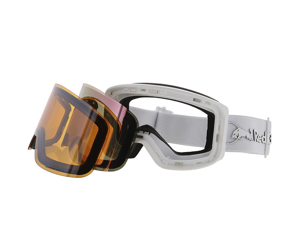 Snow RED BULL Goggles MAGNETRON SLICK-006 Matt White (2 x lense)