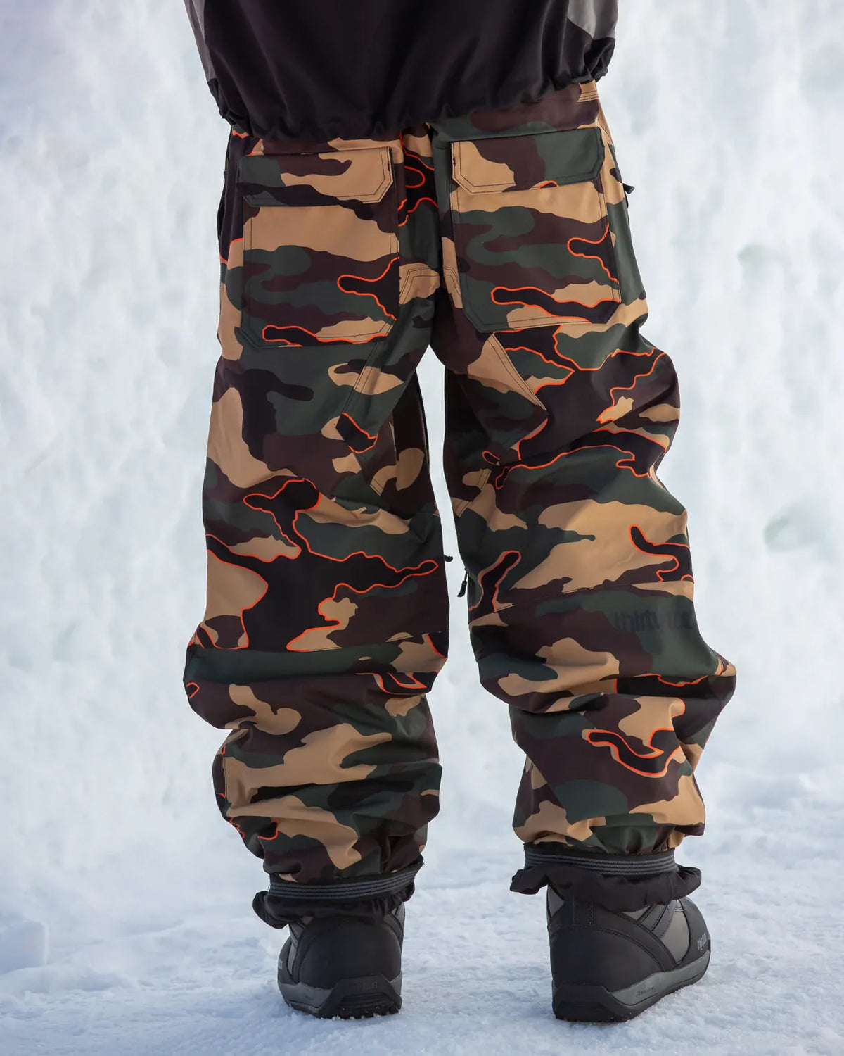 Thirtytwo BASEMENT BIB - Black, Camo, Metal