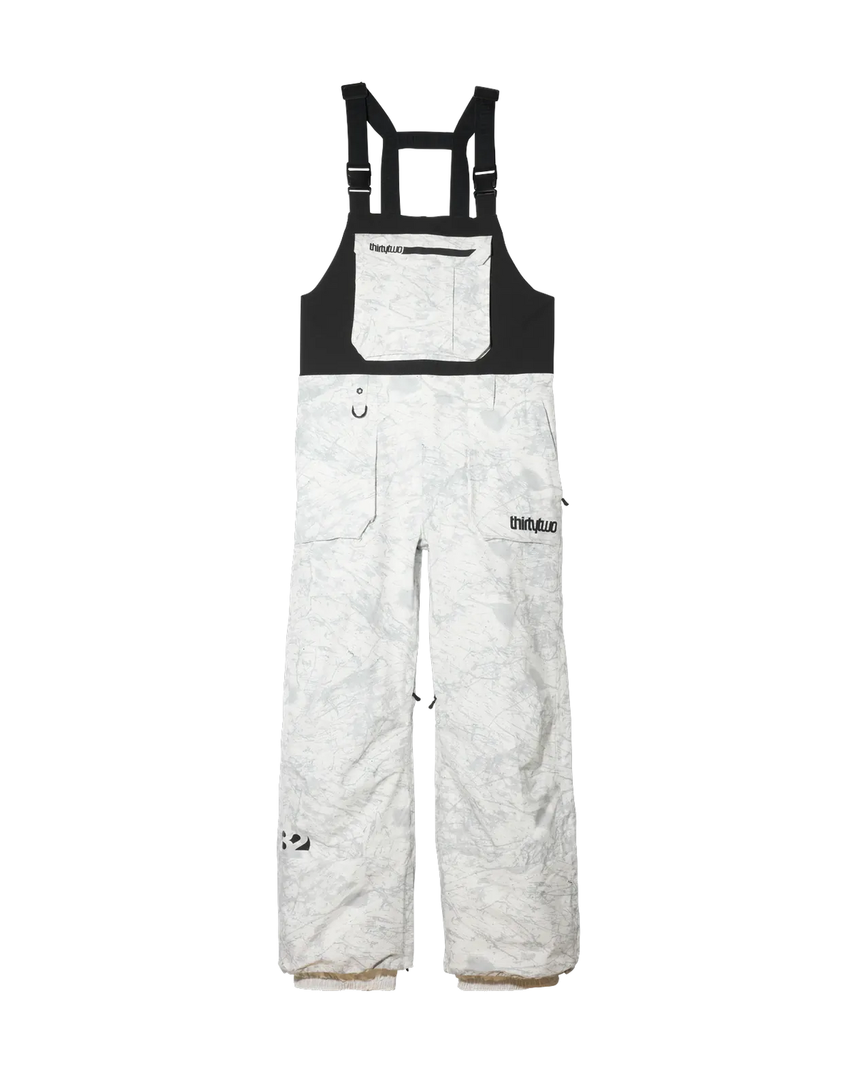 Thirtytwo BASEMENT BIB - Black, Camo, Metal