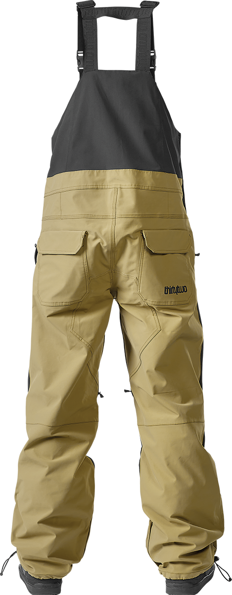 Snow Bib & Brace THIRTYTWO Basement Bib - Black/Tan