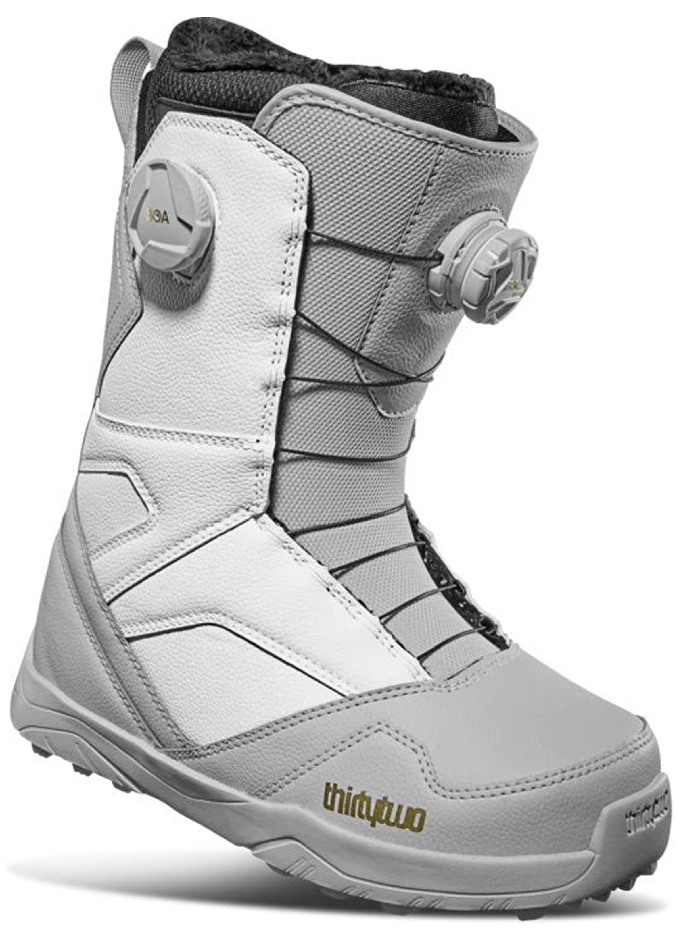 Snowboard Boots THIRTYTWO STW Double Boa, Womens-Grey & White