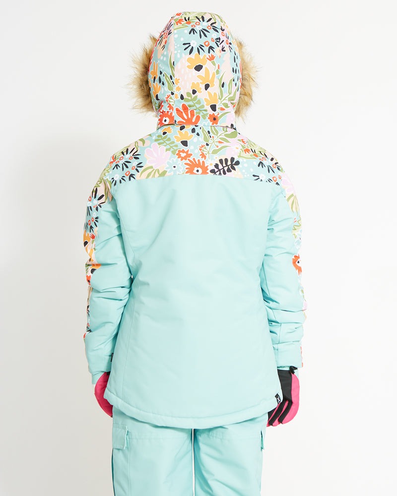 XTM Frankie Youth Girls' Snow Jacket - Turquoise Banksia