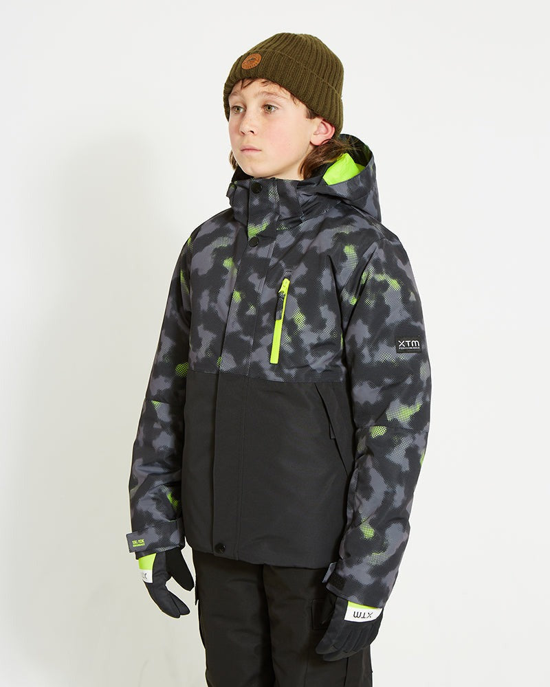 XTM Caden Youth Boys' Snow Jacket - Black Thermal
