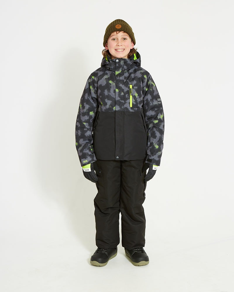 XTM Caden Youth Boys' Snow Jacket - Black Thermal