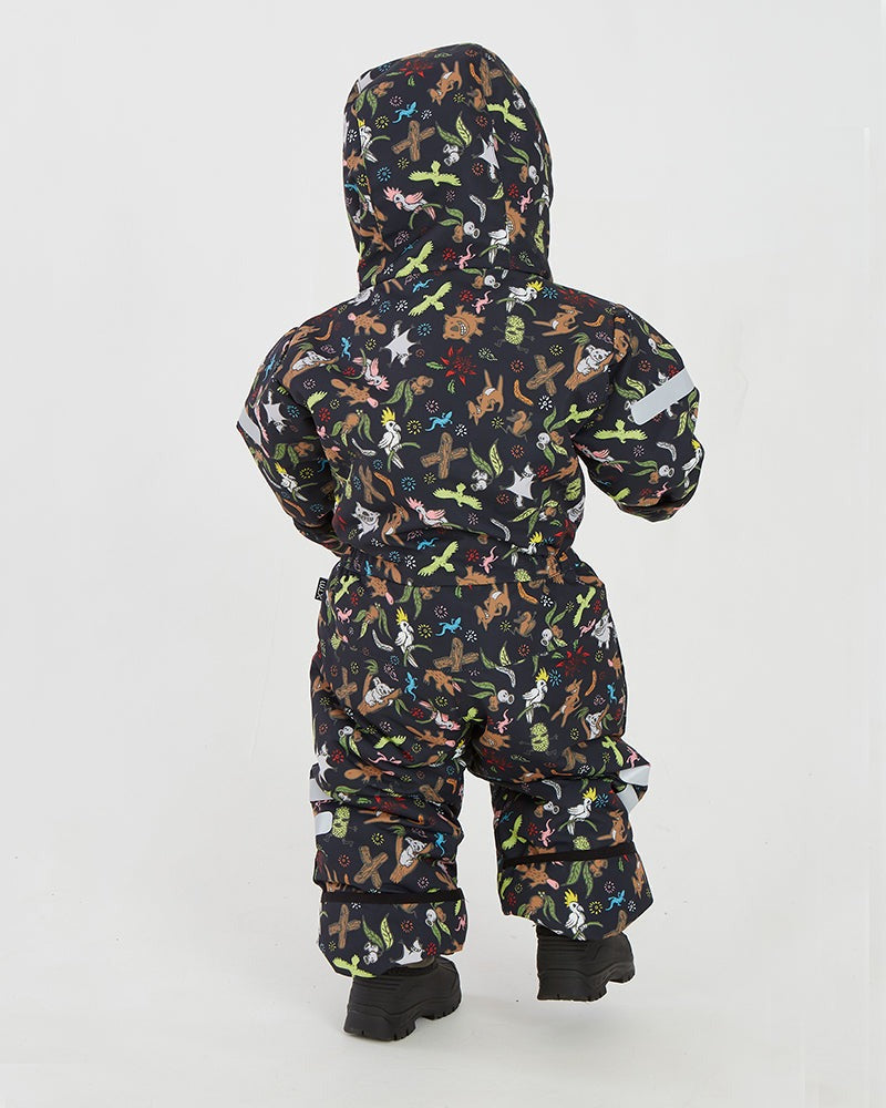 XTM Papoose Kids One-Piece Snow Suit-Woodland navy