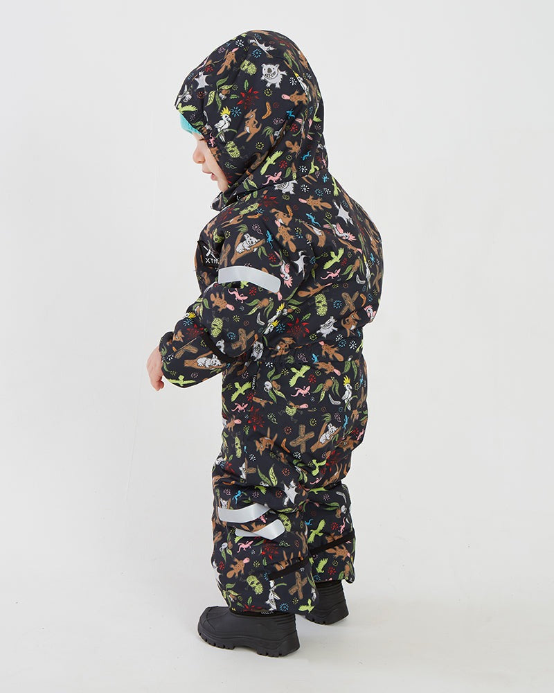 XTM Papoose Kids One-Piece Snow Suit-Woodland navy