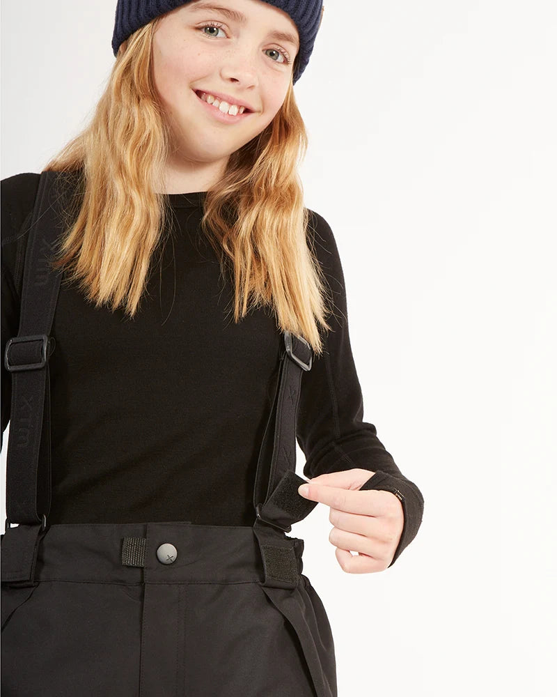 XTM Kids Scoobie II Ski Pant with removable Braces 10-16 years - Black or Lavender