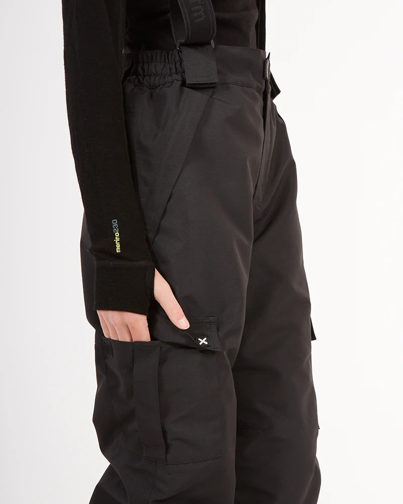 XTM Kids Scoobie II Ski Pant with removable Braces 10-16 years - Black or Lavender