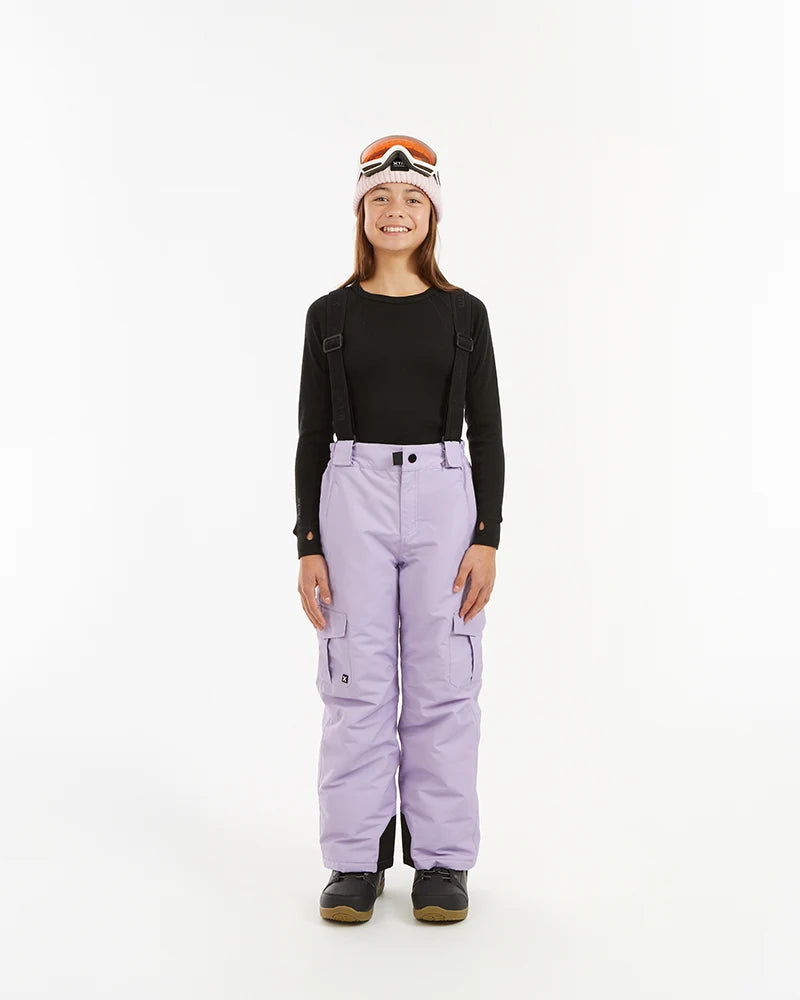 XTM Kids Scoobie II Ski Pant with removable Braces 10-16 years - Black or Lavender