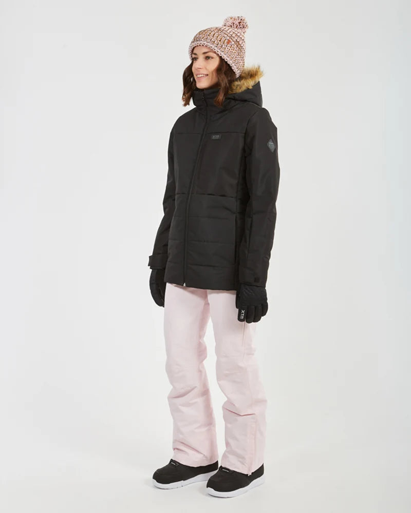 XTM Province Womens Ski Jacket - Black, Khaki, Blossom