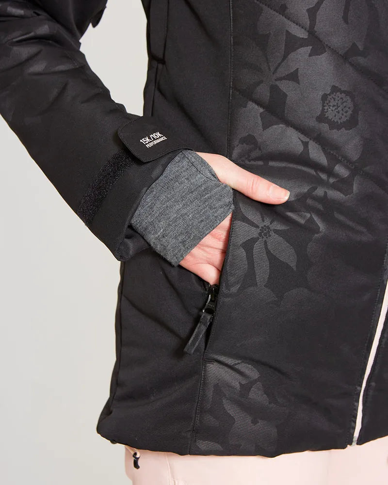 Snow Jacket XTM Thea - Black Botanica