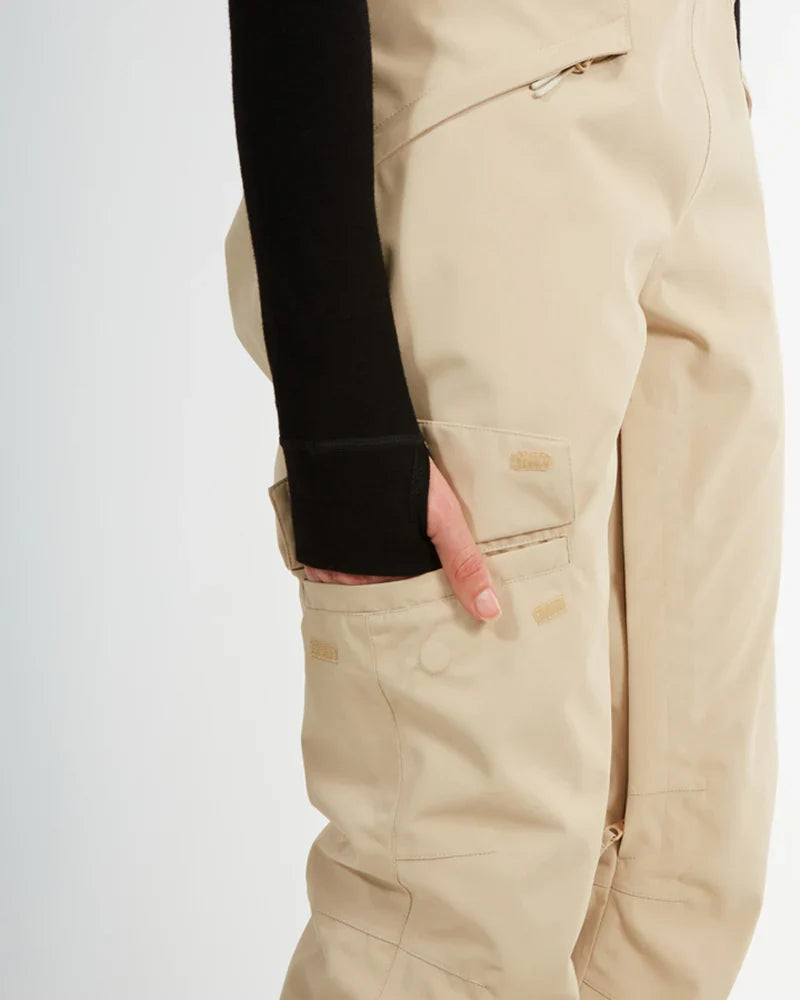 XTM Womens Harper II Bib Overalls Ski Pant - Black Or Almond NEW