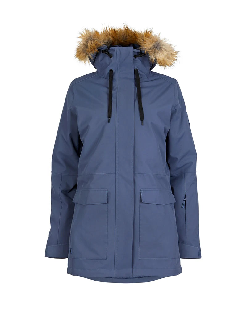 XTM Womens Ryker Snow Jacket- Indigo, Stone Camo NEW