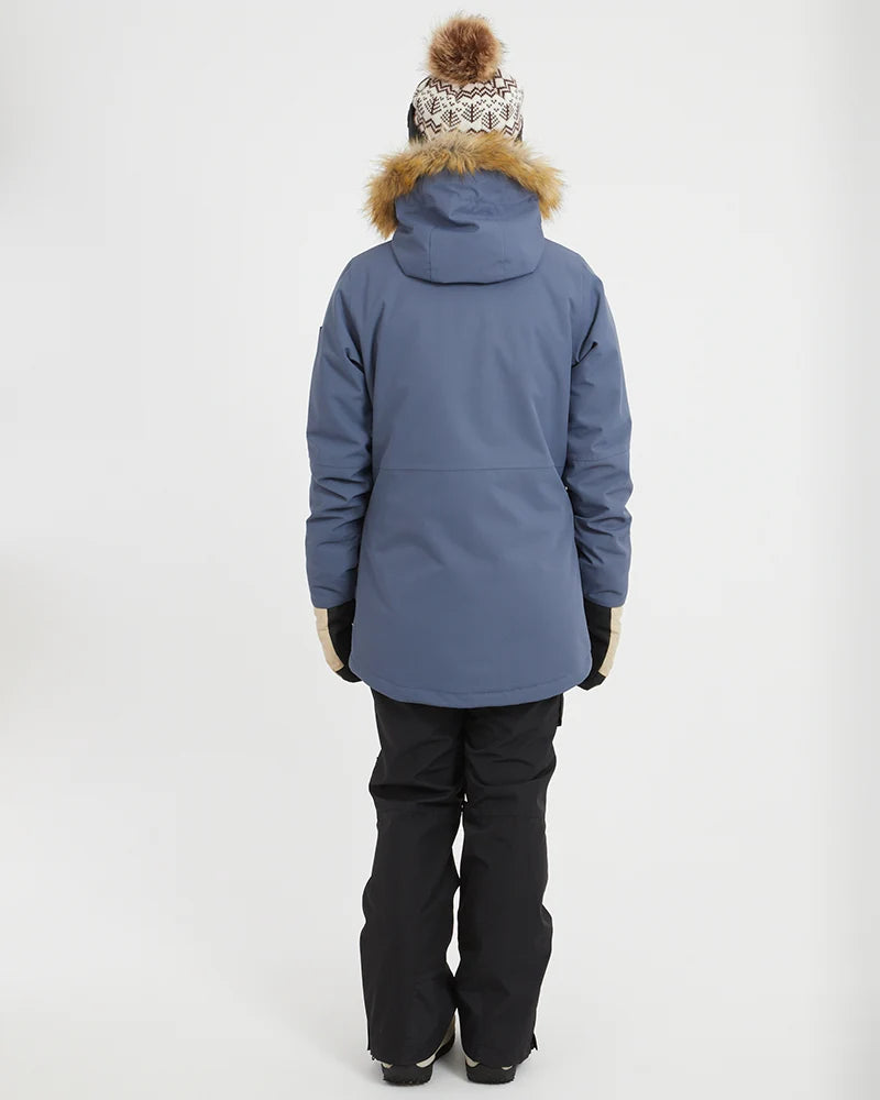 XTM Womens Ryker Snow Jacket- Indigo, Stone Camo NEW