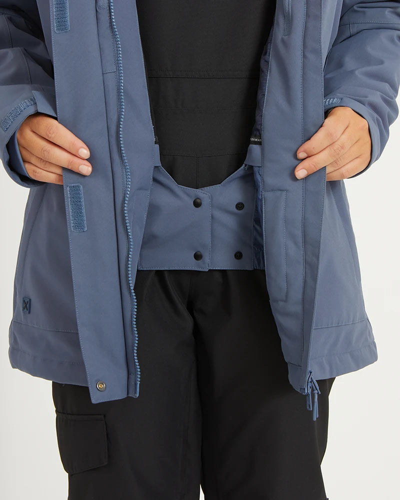 XTM Womens Ryker Snow Jacket- Indigo, Stone Camo NEW