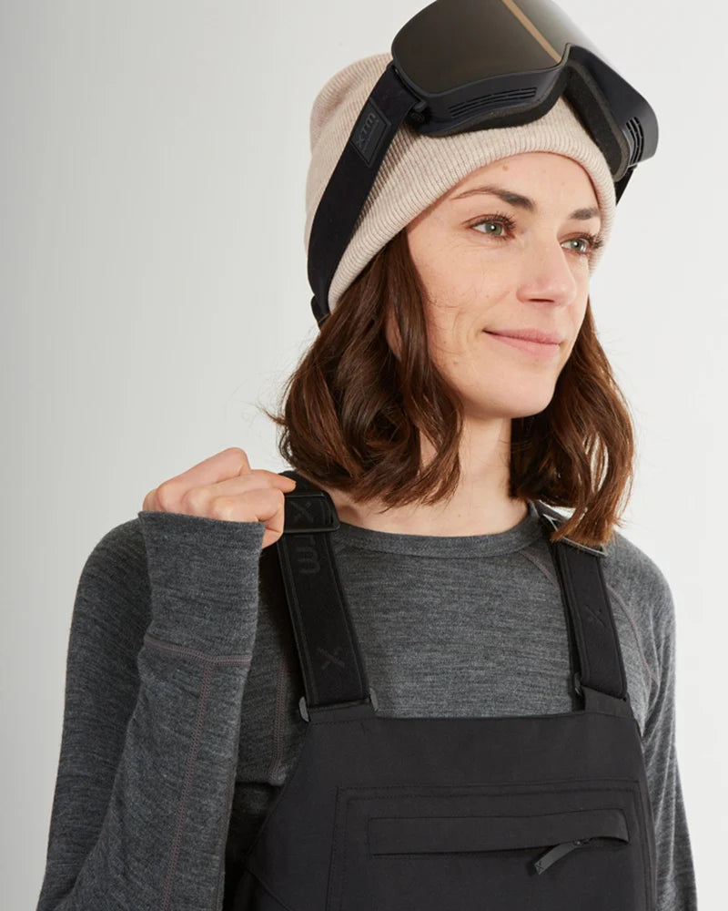 XTM Womens Harper II Bib Overalls Ski Pant - Black Or Almond NEW