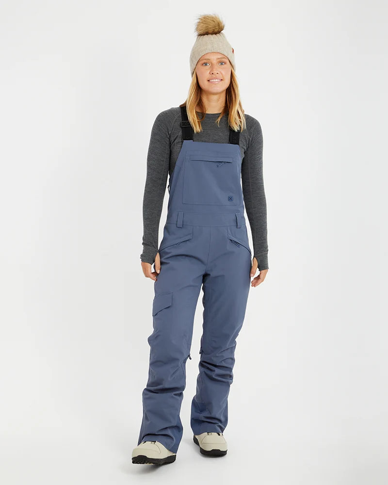XTM Womens Harper II Bib Overalls Ski Pant - Stone Camo or Indigo NEW