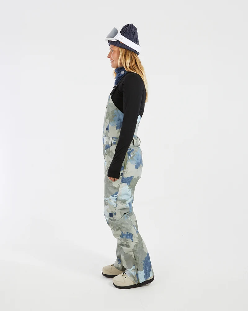 XTM Womens Harper II Bib Overalls Ski Pant - Stone Camo or Indigo NEW