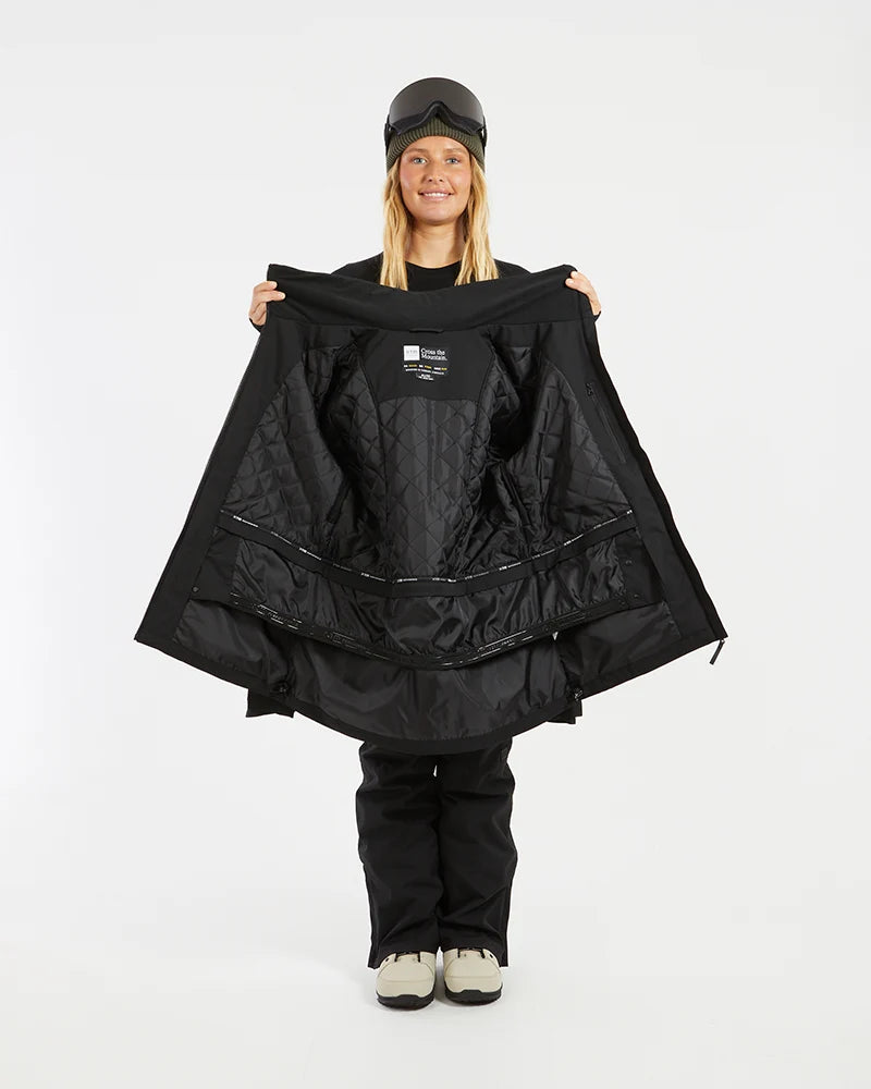 XTM Womens Elevation II Ski Jacket - Black Or Sky Blue NEW