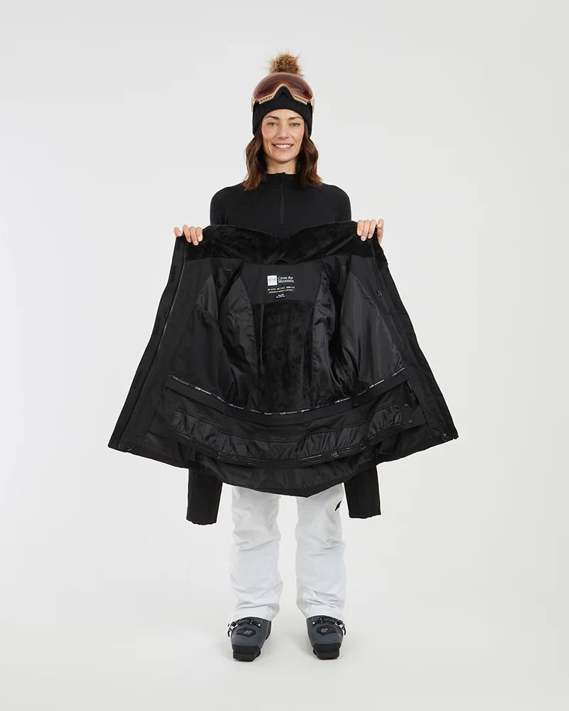 XTM Womens Solace Ski Jacket - Black Or White NEW