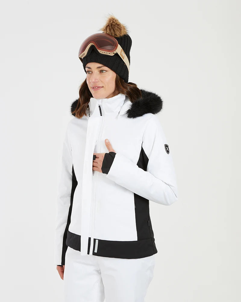 XTM Womens Solace Ski Jacket - Black Or White NEW