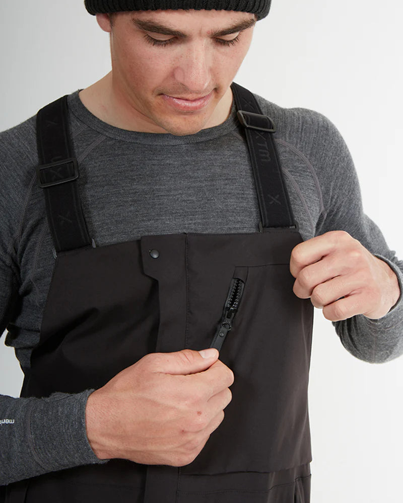 Snow Bib & Brace XTM Stratum Mens Ski Pant- Black