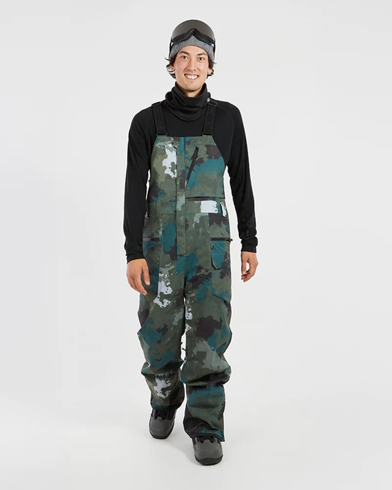XTM Stratum Mens Ski Bib Pant- Black, Mallard Camo, Concrete NEW