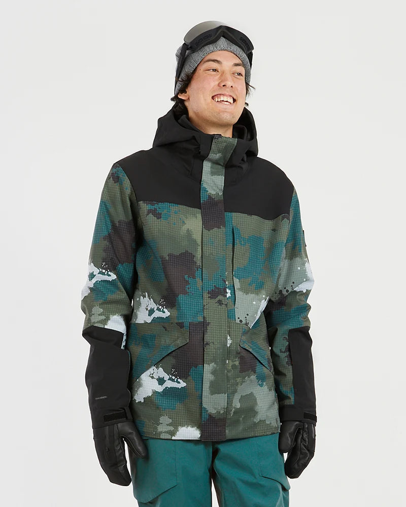 XTM Mens Drift Ski Jacket- Mallard Camo, Mallard Camo, Mallard Green NEW