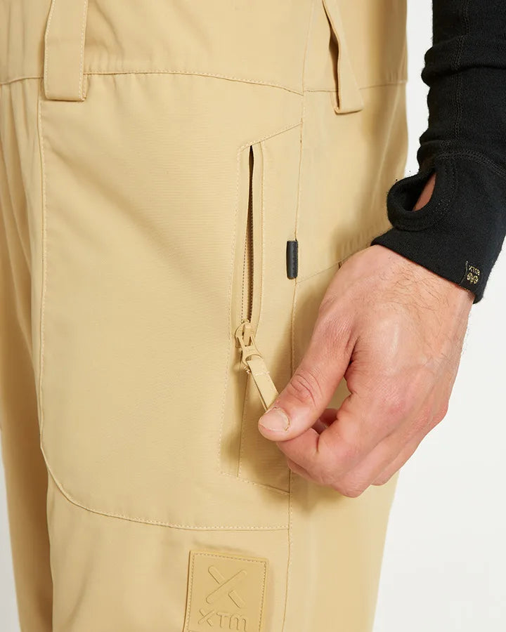 XTM Snow Bib & Brace Fletcher Mens -Sand