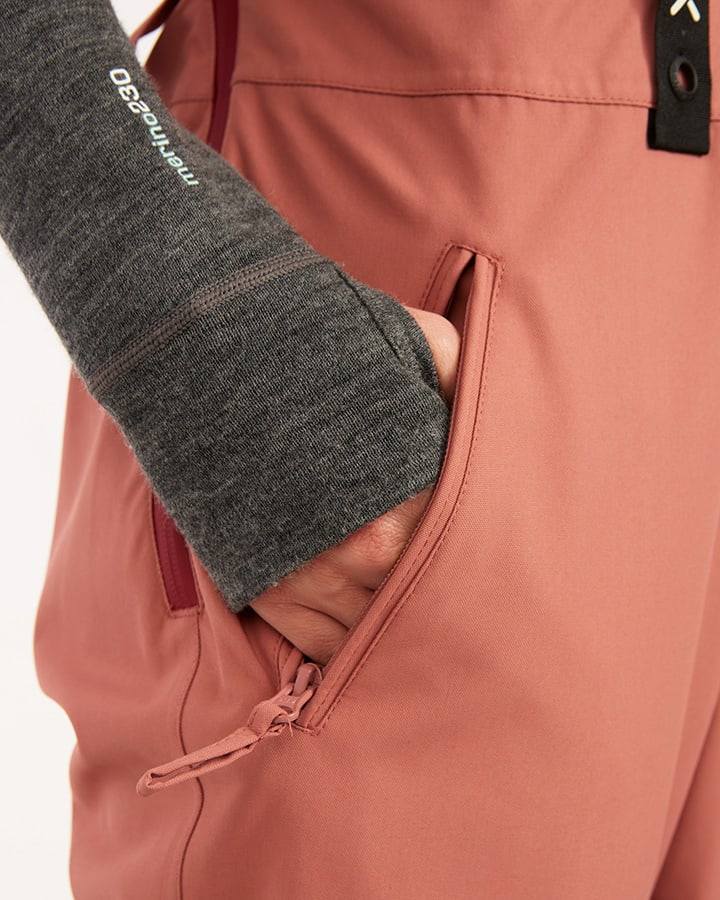 XTM Snow HARPER Bib & Brace Ladies Snow Pant -Dusty Pink