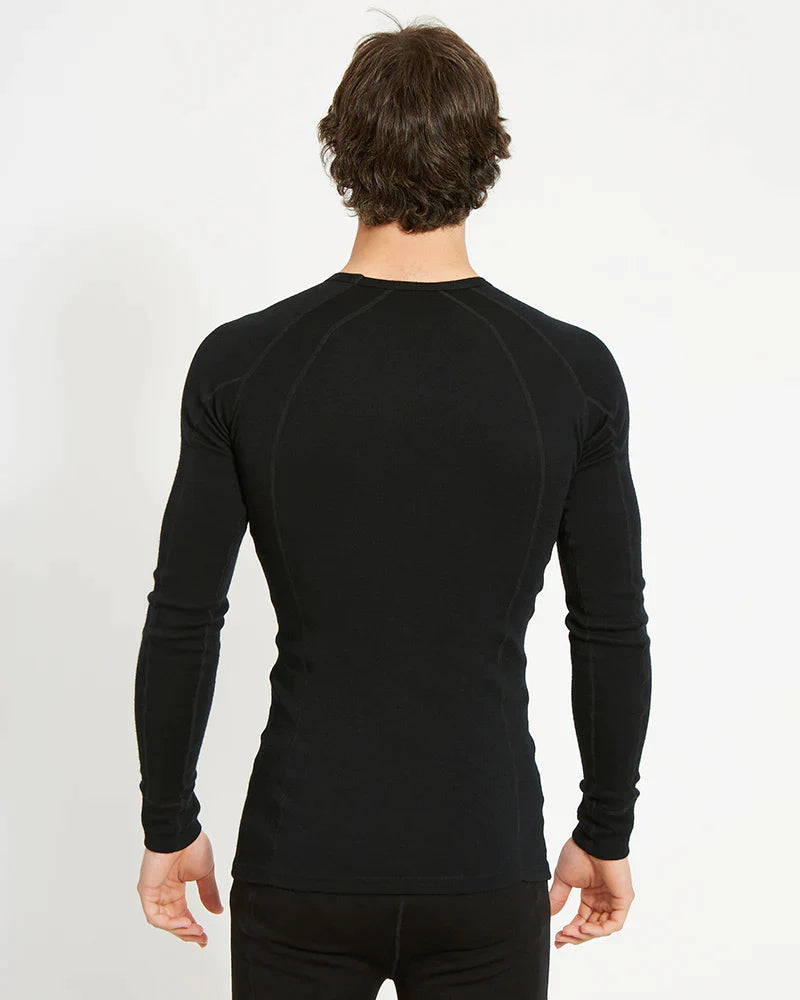 THERMAL TOP-Thermal XTM Men's Merino 230 Wool Long Sleeve- Black