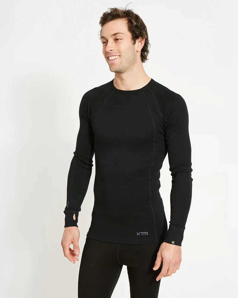 THERMAL TOP-Thermal XTM Men's Merino 230 Wool Long Sleeve- Black