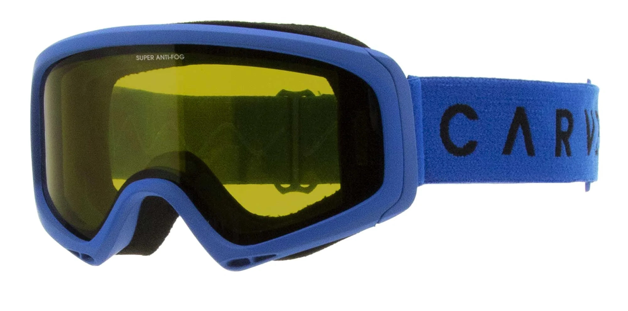 Snow Goggles CARVE CLINGON Blue w/Yellow Lens, Grey Magnetic