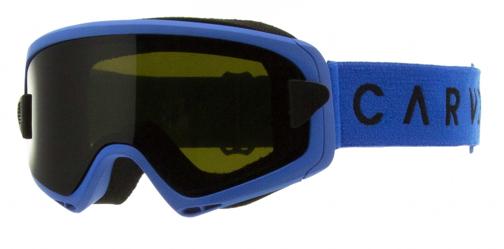 Snow Goggles CARVE CLINGON Blue w/Yellow Lens, Grey Magnetic
