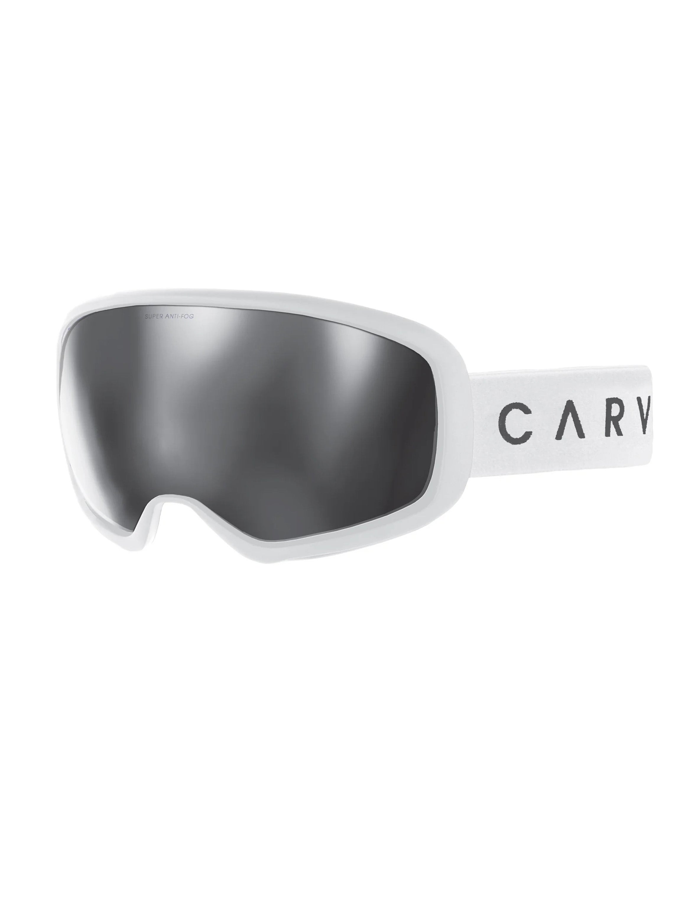 Snow Goggles Carve FIRST TRACKS White & Mirror Lense -Med