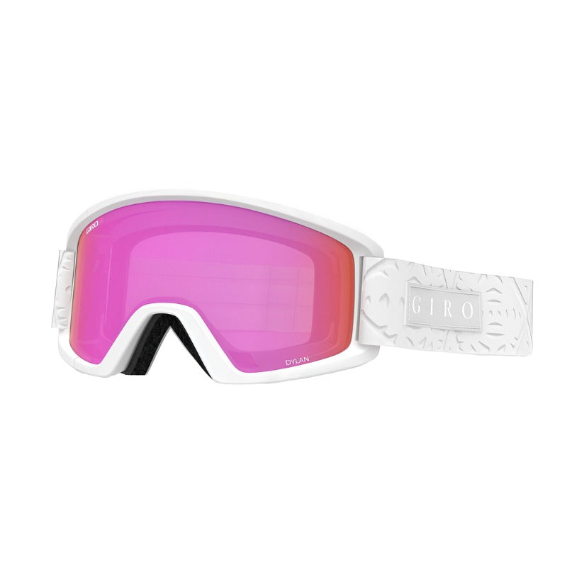 Snow Goggles DYLAN GIRO White Flake / Amber Pink + Yellow (2X LENSE)