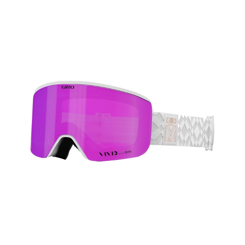 Snow Goggles ELLA GIRO White Limitless / Vivid Pink + Infrared ( 2 x lenses)