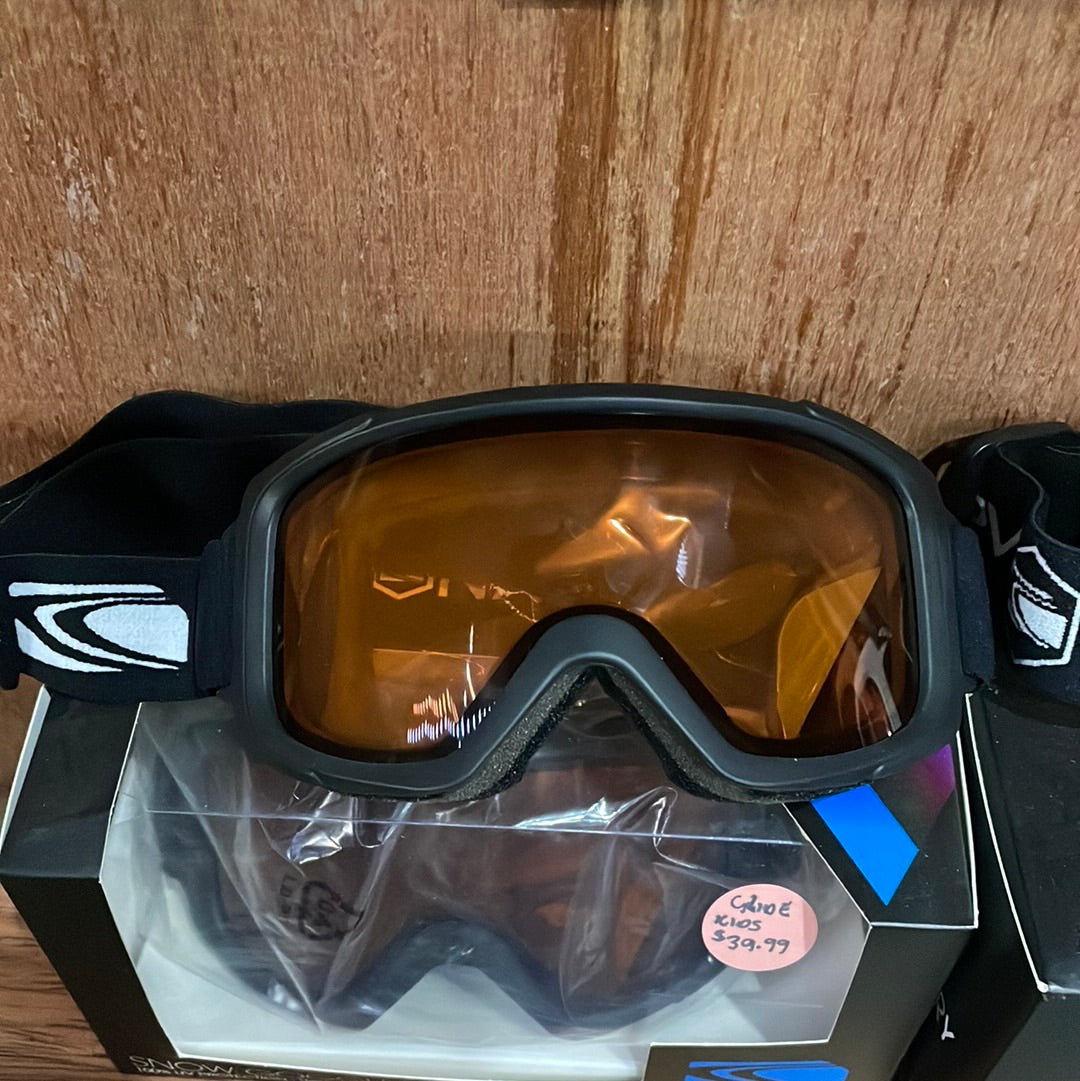 Snow Goggles Kids CARVE Glide White Or Black Frames