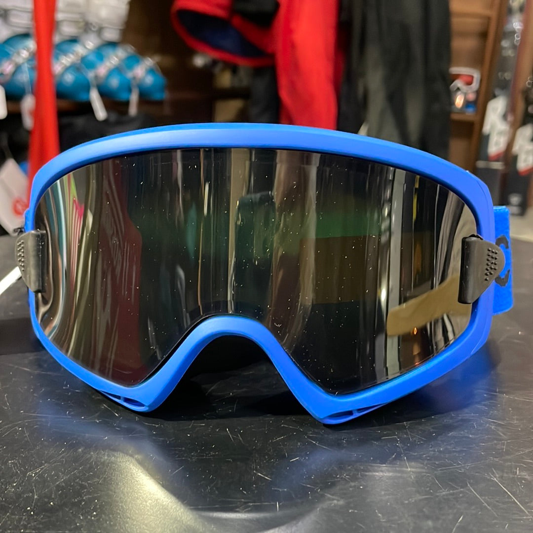 Snow Goggles CARVE CLINGON Blue w/Yellow Lens, Grey Magnetic