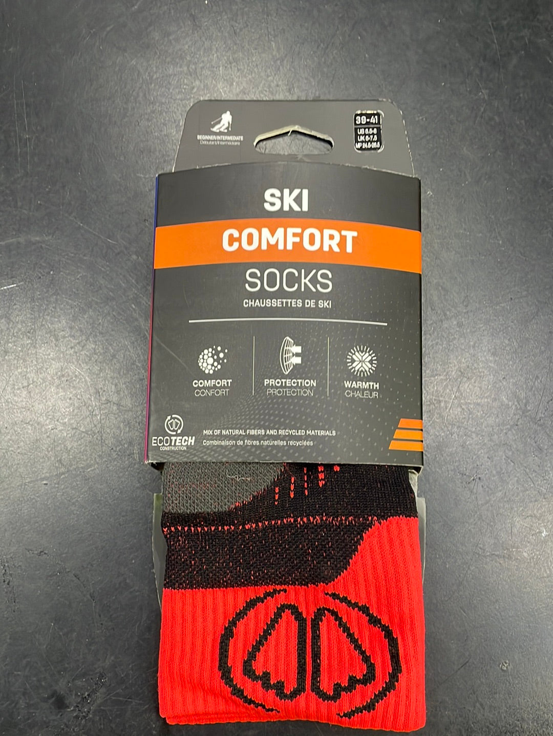 Snow Socks SKI COMFORT Sidas - Black Orange