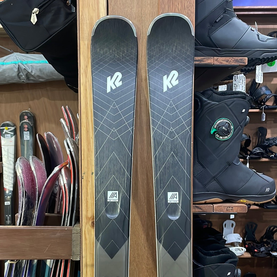k2 anthem 76 womens skis Skis K2 Anthem 76 156cm Black Includes Bindings- Snow Alley