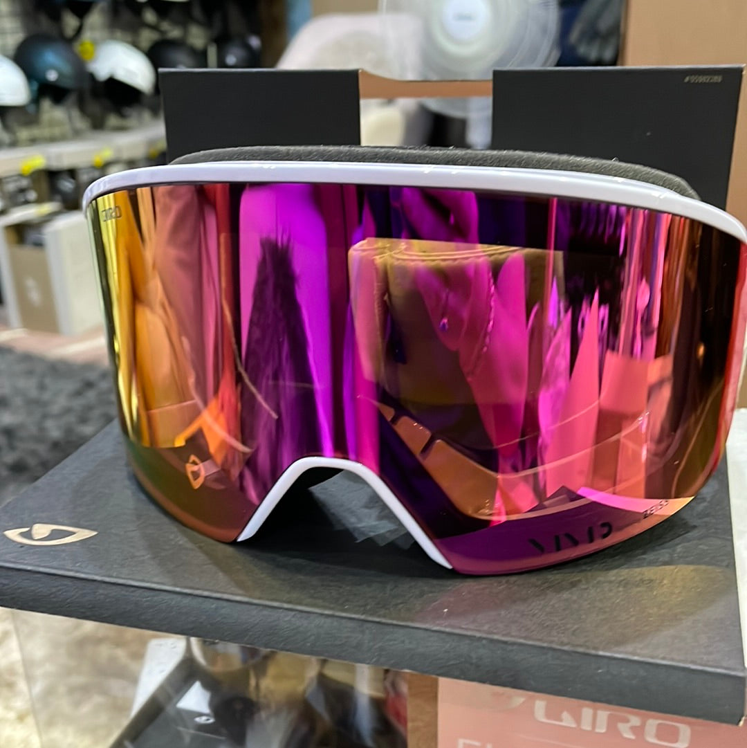 Snow Goggles ELLA GIRO White Limitless / Vivid Pink + Infrared ( 2 x lenses)