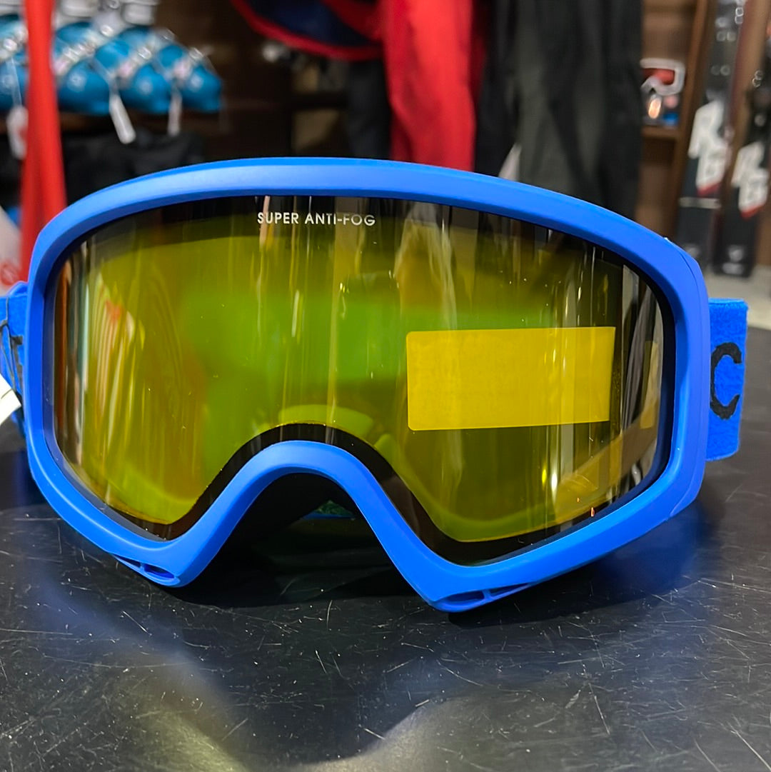 Snow Goggles CARVE CLINGON Blue w/Yellow Lens, Grey Magnetic