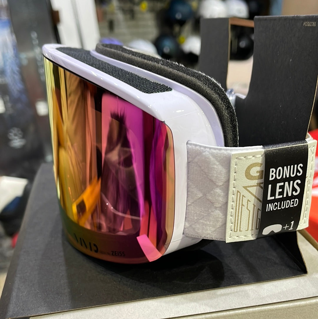 Snow Goggles ELLA GIRO White Limitless / Vivid Pink + Infrared ( 2 x lenses)