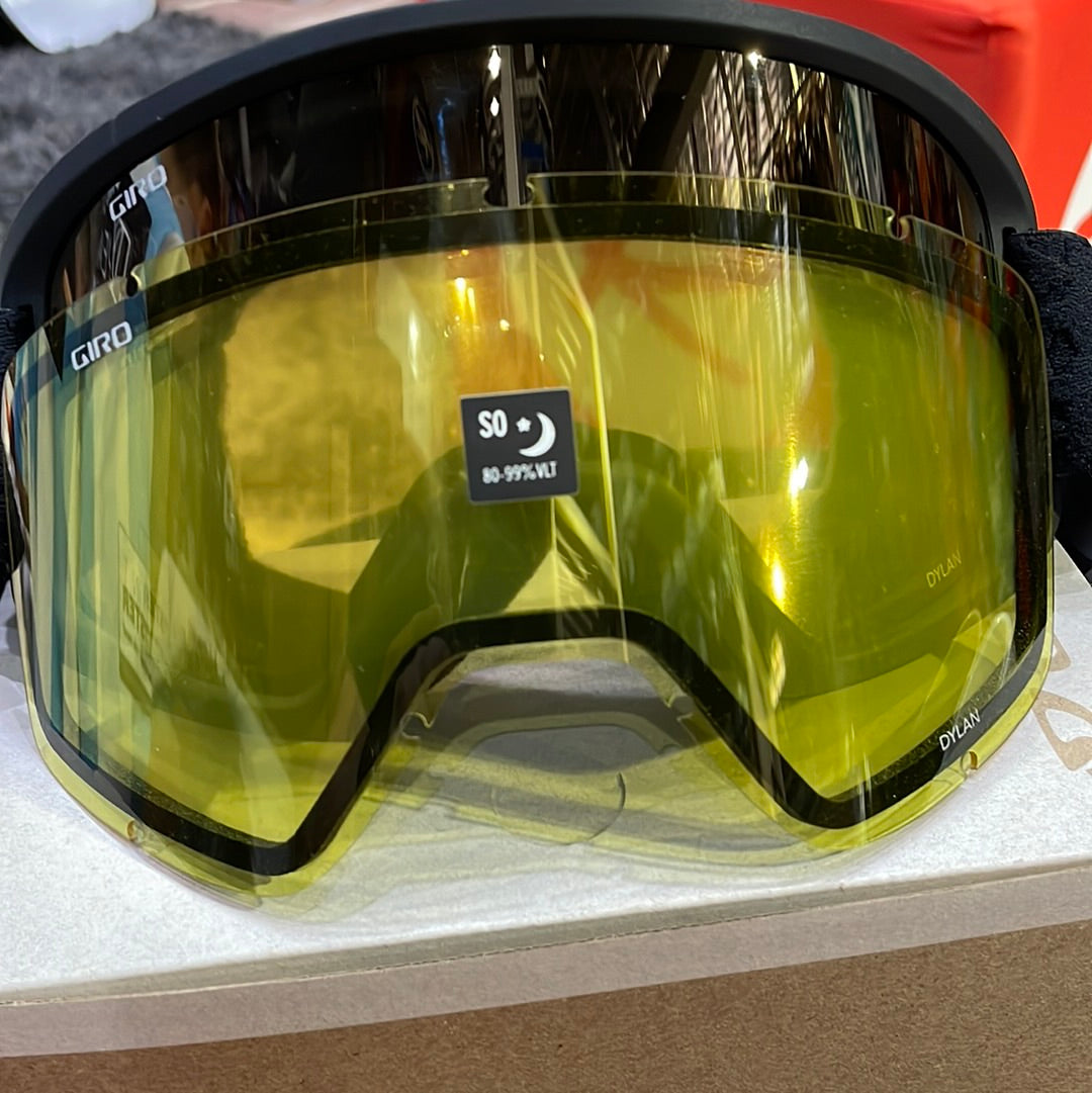 Snow Goggles DYLAN GIRO Black Flake / Amber Gold + Yellow (2 X LENSE)
